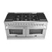 Forno Galiano 60-Inch Dual Fuel Range with 240v Electric Oven - 10 Burners in Stainless Steel (FFSGS6156-60)