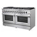 Forno Ranges Forno Galiano 60-Inch Gas Range with 10 Burners in Stainless Steel (FFSGS6244-60)