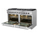 Forno Ranges Forno Galiano 60-Inch Gas Range with 10 Burners in Stainless Steel (FFSGS6244-60)