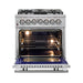 Forno Ranges Forno Massimo 30-Inch Freestanding Dual Fuel Range in Stainless Steel FFSGS6125-30