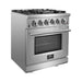 Forno Ranges Forno Massimo 30-Inch Freestanding Gas Range in Stainless Steel (FFSGS6239-30)