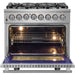 Forno Massimo 36-Inch Freestanding Dual Fuel Range in Stainless Steel FFSGS6125-36