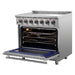 Forno Massimo 36-Inch Freestanding Electric Range in Stainless Steel FFSEL6020-36