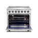 Forno Massimo 36-Inch Freestanding Electric Range in Stainless Steel FFSEL6020-36