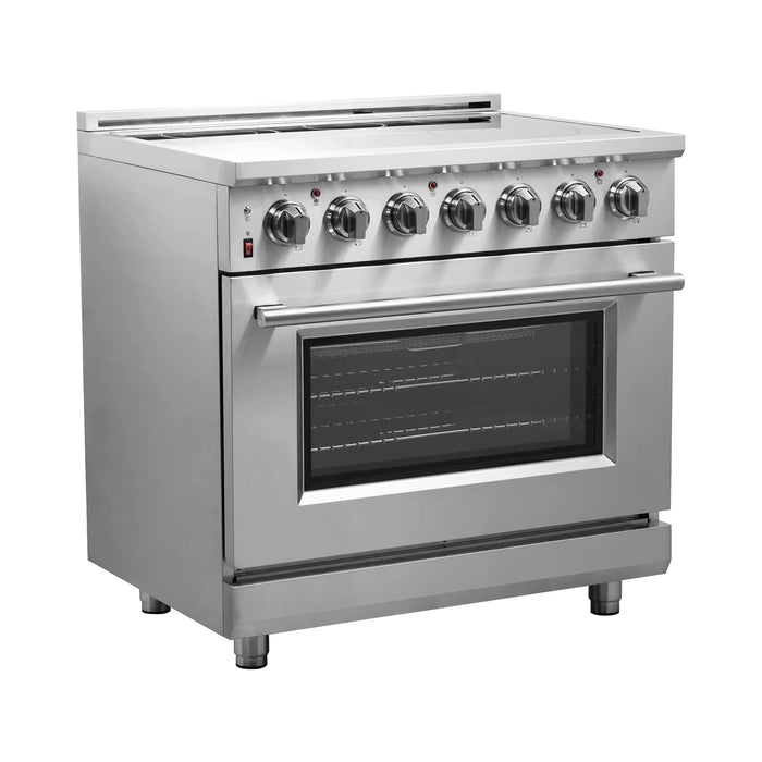 Forno Massimo 36-Inch Freestanding Electric Range in Stainless Steel FFSEL6020-36