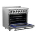 Forno Massimo 36-Inch Freestanding Electric Range in Stainless Steel FFSEL6020-36