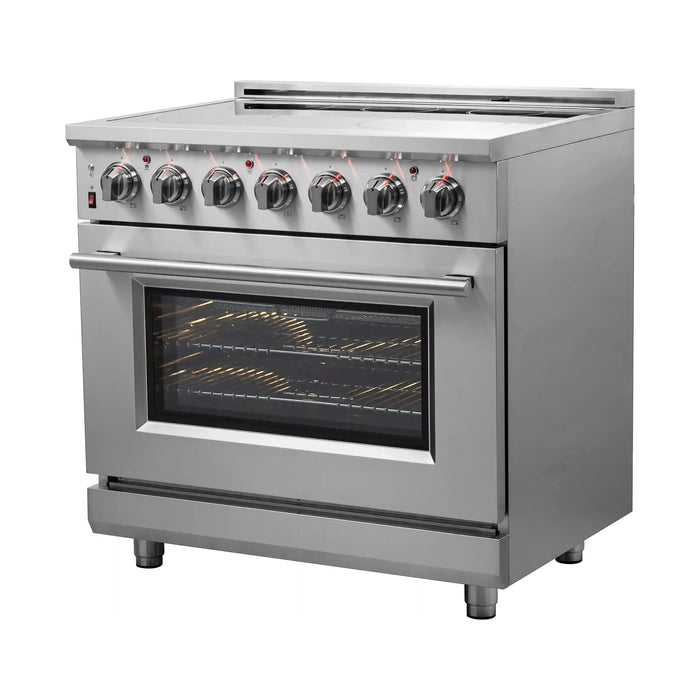 Forno Massimo 36-Inch Freestanding Electric Range in Stainless Steel FFSEL6020-36