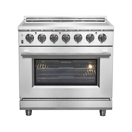 Forno Massimo 36-Inch Freestanding Electric Range in Stainless Steel FFSEL6020-36