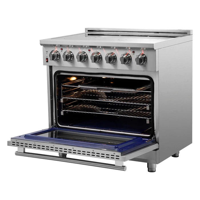 Forno Ranges Forno Massimo 36-Inch Freestanding Electric Range in Stainless Steel FFSEL6020-36