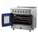 Forno Massimo 36-Inch Freestanding French Door Electric Range in Stainless Steel FFSEL6955-36