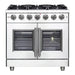 Forno Massimo 36-Inch Freestanding French Door Gas Range in Stainless Steel (FFSGS6439-36)