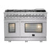 Forno Massimo 48-Inch Freestanding Dual Fuel Range in Stainless Steel (FFSGS6125-48)