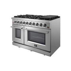 Forno Massimo 48-Inch Freestanding Gas Range in Stainless Steel (FFSGS ...