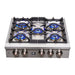 Forno Spezia 30-Inch Gas Rangetop, 5 Burners, Wok Ring and Grill/Griddle in Stainless Steel (FCTGS5751-30)