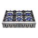 Forno Spezia 36-Inch Gas Rangetop, 6 Burners. Wok Ring and Grill/Griddle in Stainless Steel (FCTGS5751-36)