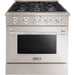 Hallman 30 In. Gas Range in Stainless Steel with Chrome Trim - Bold Series, HBRG30CMSS