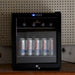 KingsBottle 18" Freestanding 45 Can Compressor Mini Bar Fridge with Blue LED Lighting