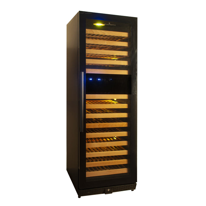 KingsBottle KingsBottle 24" Built-In / Free Standing Wine Cooler With Glass Door and Stainless Steel Trim