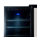KingsBottle KingsBottle 24" Built-In Large Beverage Refrigerator With Clear Glass Door (KBU170BX)