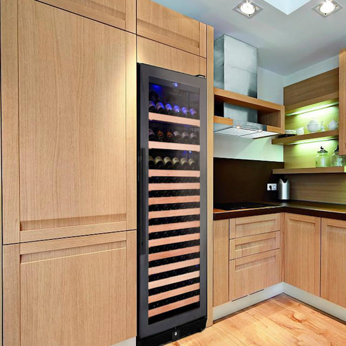 KingsBottle KingsBottle 24" Built-In Large Wine Cooler Refrigerator with UV Protection Technology