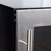 KingsBottle 24" Built-in Upright Wine & Beverage Cooler Combo with Borderless Black Glass Door