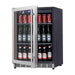 KingsBottle 24 Inch Built-In Beverage Cooler Fridge with Energy Efficient Compressor