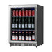 KingsBottle 24 Inch Built-In Beverage Cooler Fridge with Energy Efficient Compressor