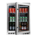 KingsBottle 24 Inch Built-in Undercounter Beer Beverage Cooler with Heated Glass Door