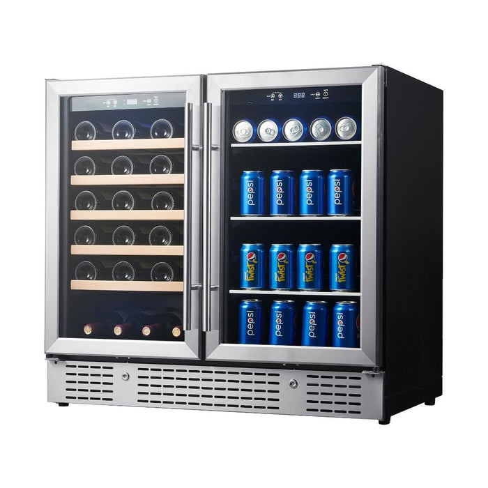 KingsBottle 36" Built-in Wine and Beverage Cooler with Low-E Glass Door