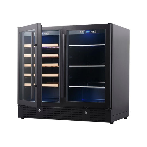 KingsBottle 36" Built-in Wine and Beverage Cooler with Low-E Glass Door