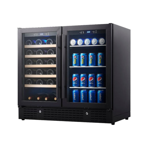 KingsBottle 36" Built-in Wine and Beverage Cooler with Low-E Glass Door