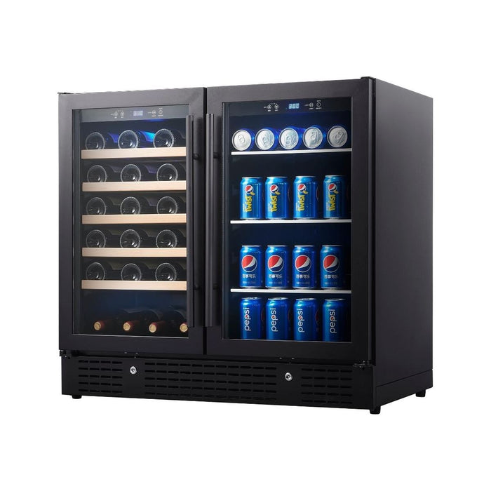 KingsBottle 36" Built-in Wine and Beverage Cooler with Low-E Glass Door