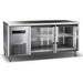 KingsBottle 59" Free Standing Back Bar Cooler with Double Glass Doors and Energy-Saving Features