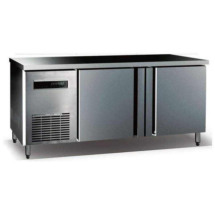 KingsBottle 59" Two Stainless Steel Door Back Bar Cooler