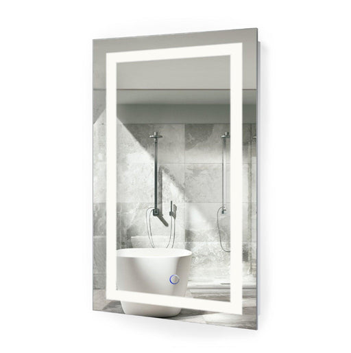 Krugg Krugg Icon 20″ x 32″ LED Bathroom Mirror With Dimmer & Defogger