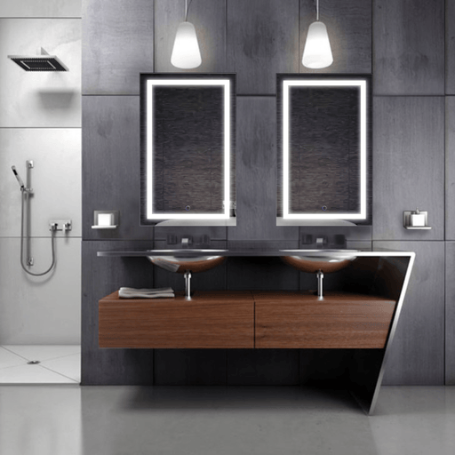 Krugg Krugg Icon 20″ x 32″ LED Bathroom Mirror With Dimmer & Defogger
