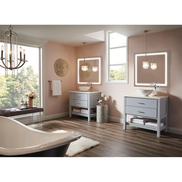 Krugg Krugg Icon 36″ X 36″ LED Bathroom Mirror w/ Dimmer & Defogger