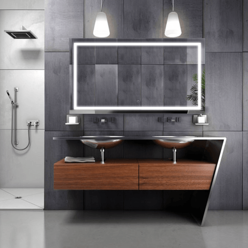 Krugg Krugg Icon 54″ X 24″ LED Bathroom Mirror w/ Dimmer & Defogger