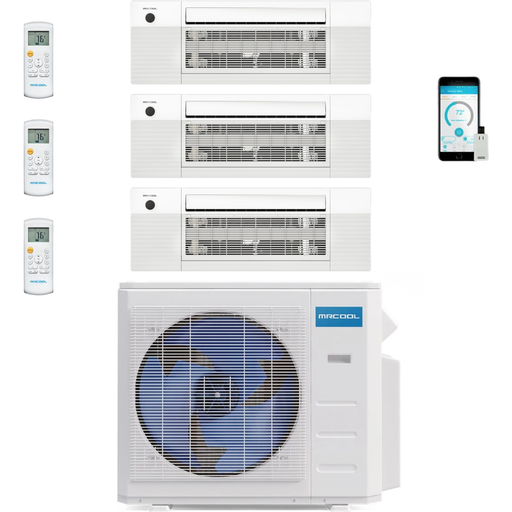 MRCOOL Mini Splits MRCOOL DIY Mini Split - 4 Zone 36K BTU Condenser + (2x) 9K & (1x) 18K BTU Ceiling Cassette Appliance Package