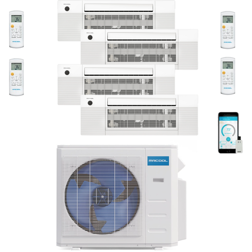 MRCOOL Mini Splits MRCOOL DIY Mini Split - 4 Zone 36K BTU Condenser + (3x) 9K & (1x) 12K BTU Ceiling Cassette Appliance Package