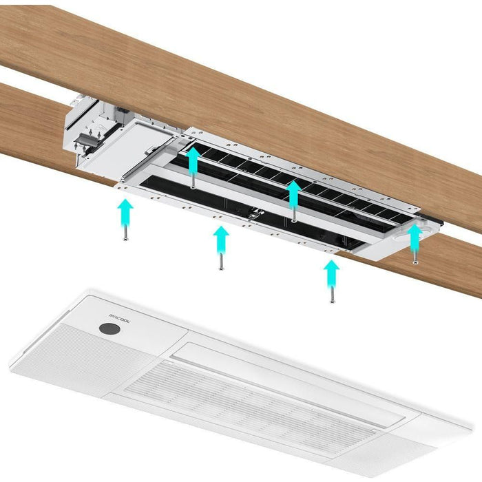 MRCOOL DIY Series 18K BTU Ductless Mini-Split Ceiling Cassette Air Handler DIYCASSETTE18HP-230C25