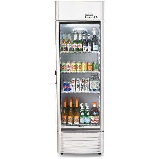 Premium Levella Refrigerators Premium Levella 12.5 cu.ft Commercial Display Refrigerator | Silver | PRF125DX