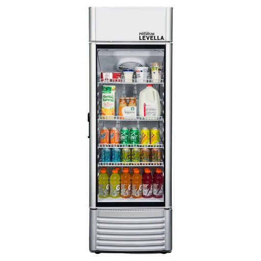 Premium Levella Refrigerators Premium Levella 6.5 cu.ft Commercial Display Refrigerator | Silver | PRF65DX