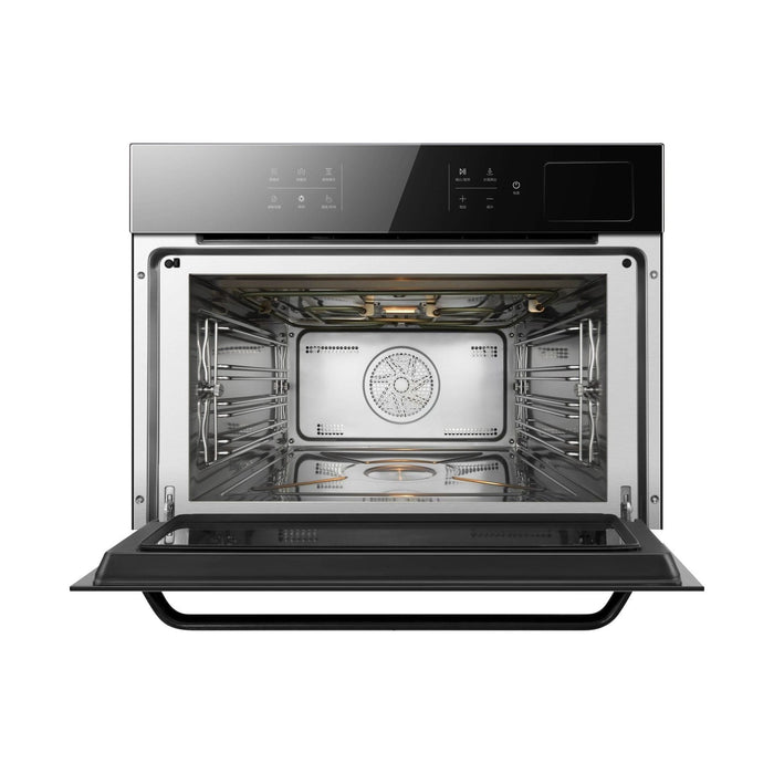 Robam Wall Ovens Robam 24-Inch Built-In Convection Wall Oven with Air Fry & Steam Cooking in Onyx Black Tempered Glass (Robam-CQ760)