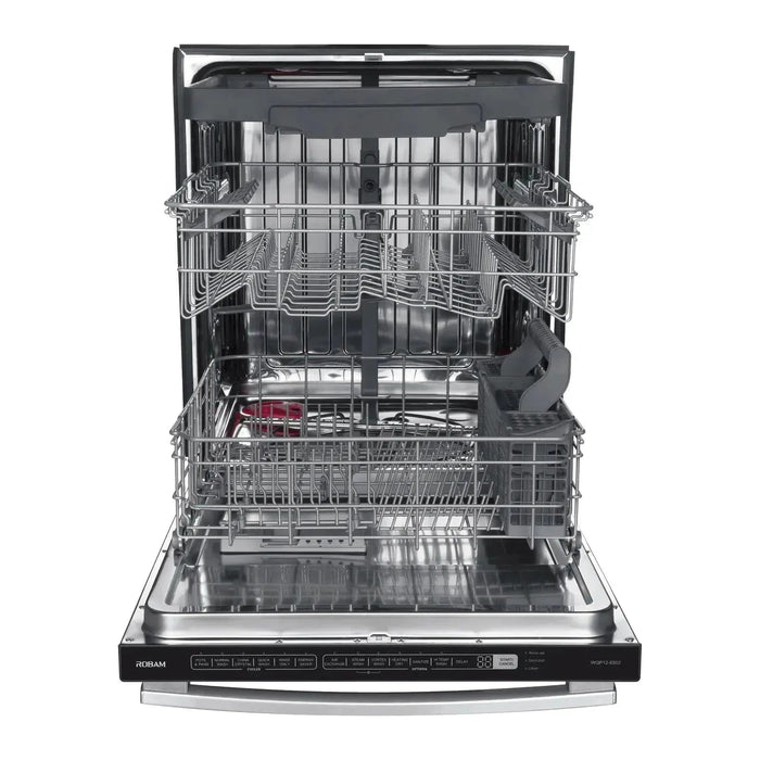 Robam 24-Inch Dishwasher with Adjustable Rack in Stainless Steel (Robam-W652S)