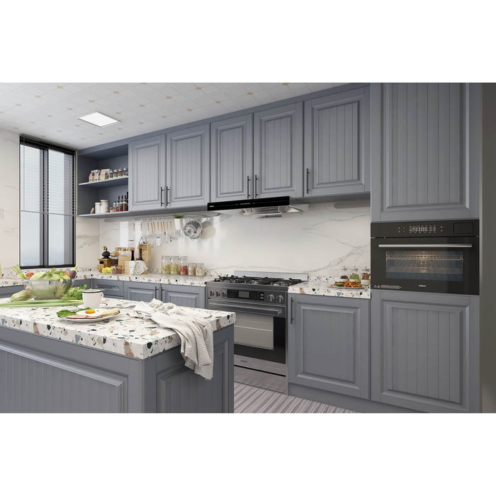 Robam Kitchen Appliance Packages Robam 3-Piece Appliance Package - 30-Inch 5 Cu. Ft. Oven Freestanding Gas Range, Under Cabinet/Wall Mounted Range Hood and Dishwasher in Stainless Steel