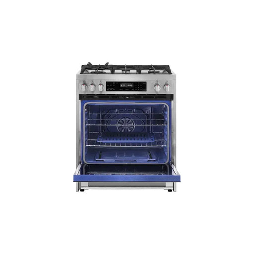 Robam 30-Inch 5 Cu. Ft. Oven Freestanding Gas Range, 5 Sealed Brass Burners in Stainless Steel (Robam-7GG10)