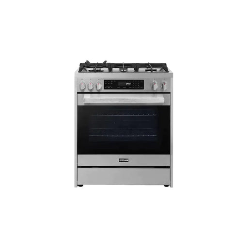 Robam 30-Inch 5 Cu. Ft. Oven Freestanding Gas Range, 5 Sealed Brass Burners in Stainless Steel (Robam-7GG10)