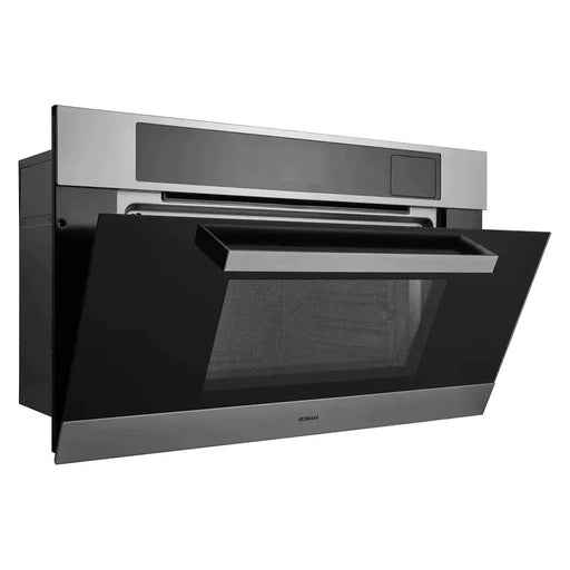 Robam 30-Inch Built-In Convection Wall Oven with Air Fry & Steam Cooking in Stainless Steel with Onyx Black Tempered Glass (Robam-CQ762)