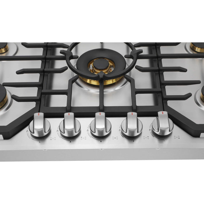 Robam 36-Inch 5 Burners Gas Cooktop in Stainless Steel (Robam- G515)